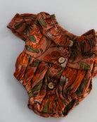 Minikane Doll Clothes | Baby Doll Floral Romper (Brown)