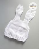 Minikane Doll Clothes | Baby Doll Linen Romper (White)