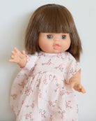 Minikane Doll Clothes | Baby Doll Muslin Floral Dress (Pink)