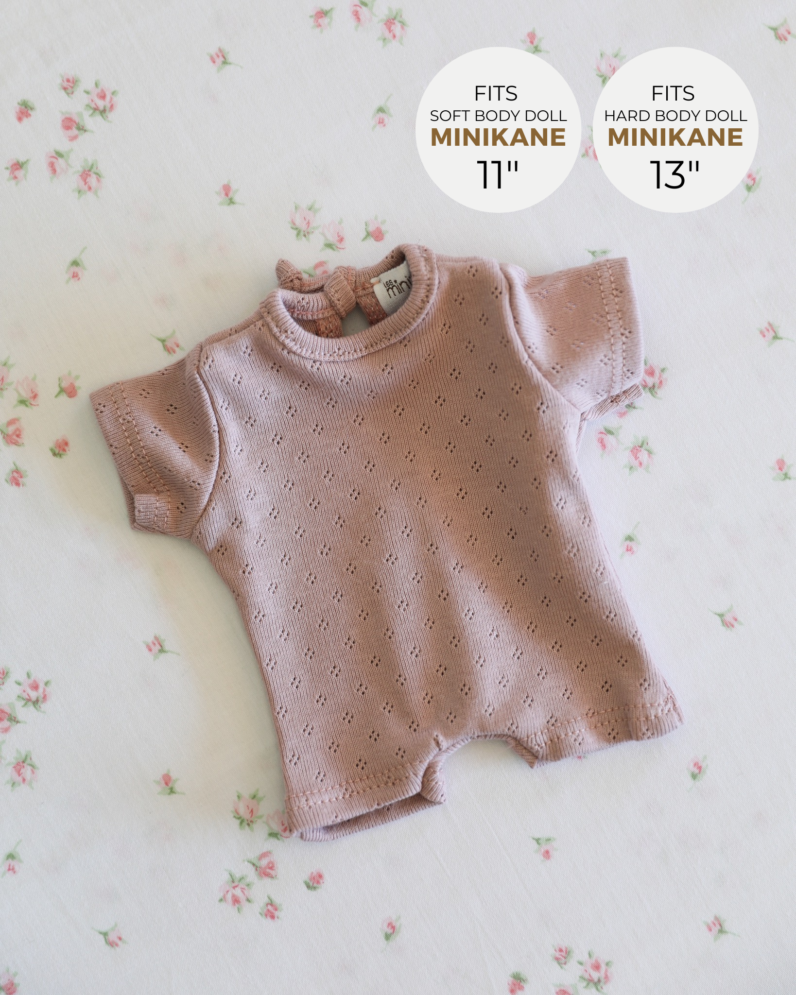 Minikane Doll Clothes | Baby Doll Onesie (Petal)