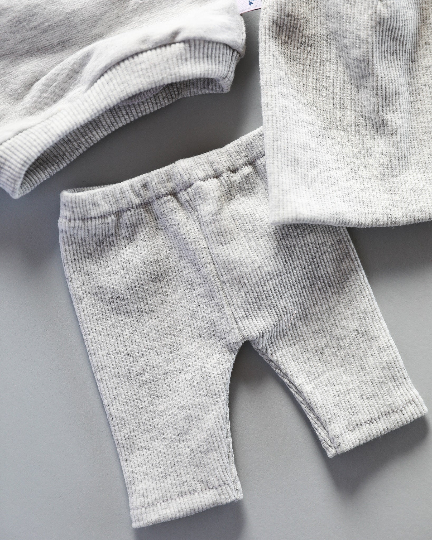 Minikane Doll Clothes | Baby Doll Sweatshirt Set with Beanie (Grey)