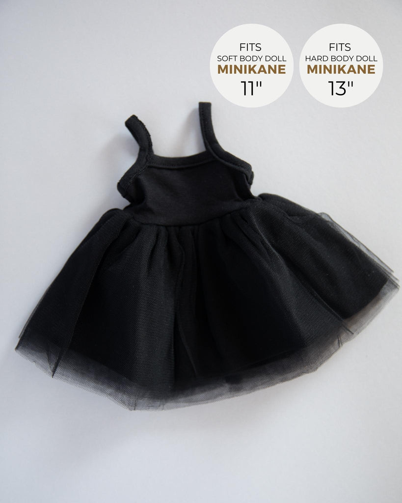 Minikane Doll Clothes | Baby Doll Tutu Dress (Black)