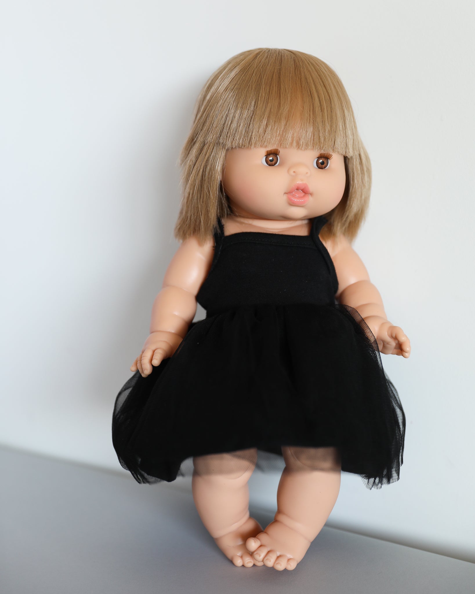 Minikane Doll Clothes | Baby Doll Tutu Dress (Black)