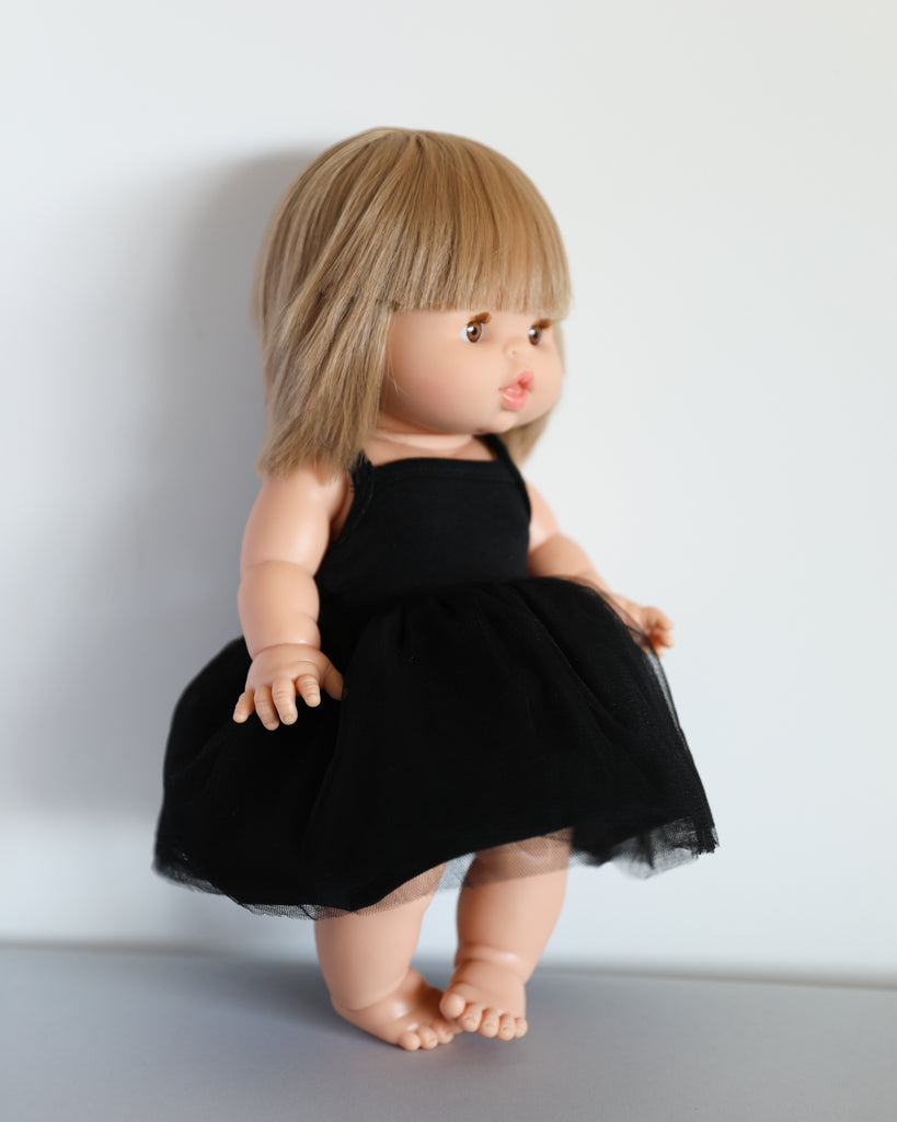 Minikane Doll Clothes | Baby Doll Tutu Dress (Black)