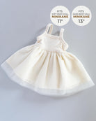 Minikane Doll Clothes | Baby Doll Tutu Dress (White)