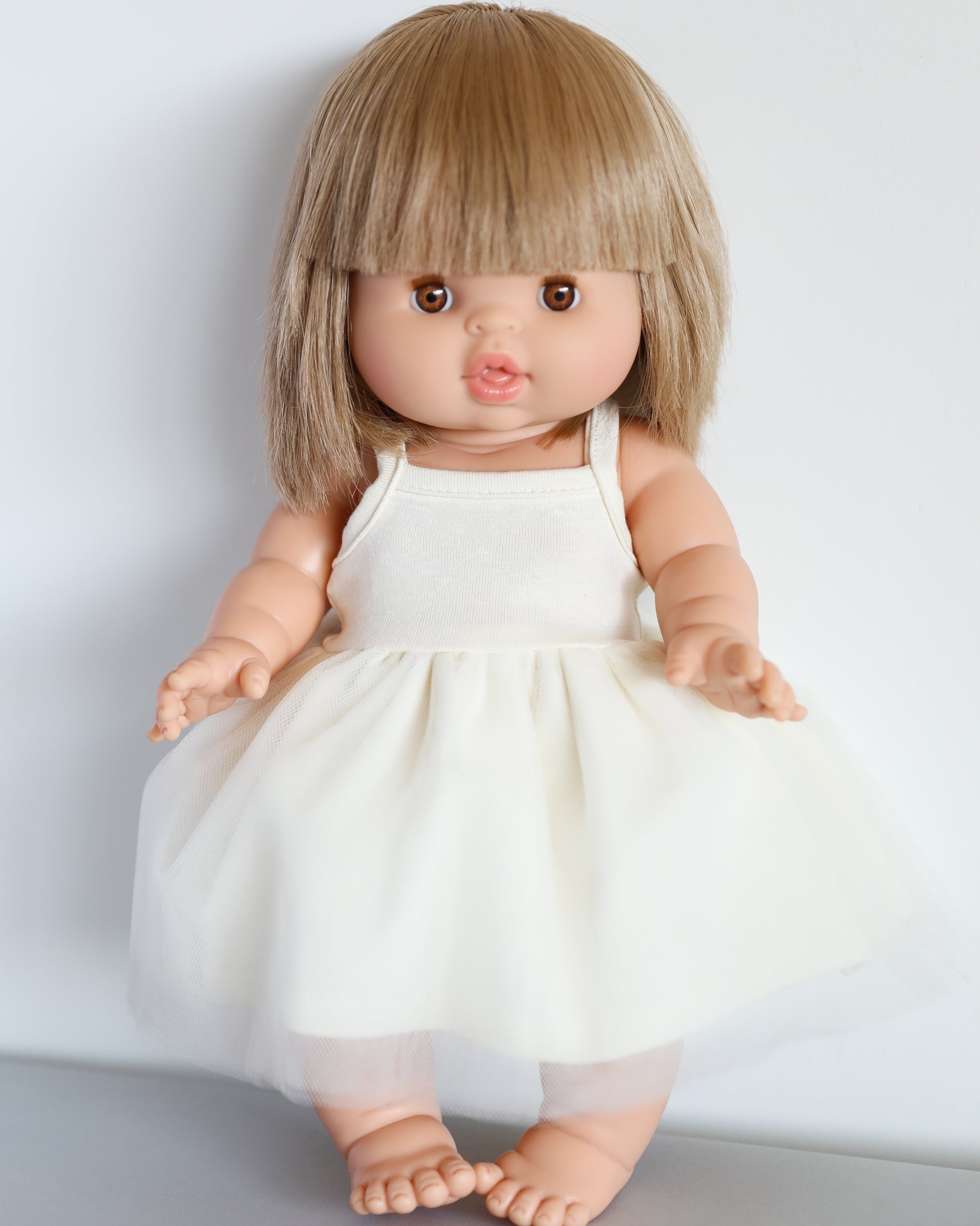 Minikane Doll Clothes | Baby Doll Tutu Dress (White)