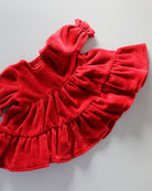 Minikane Doll Clothes | Baby Doll Velvet Dress (Red)