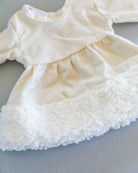 Minikane Doll Clothes | Baby Doll Winter Dress (White)