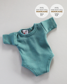 Minikane Doll Clothes | Short Sleeved Baby Doll Bodysuit (Blue)