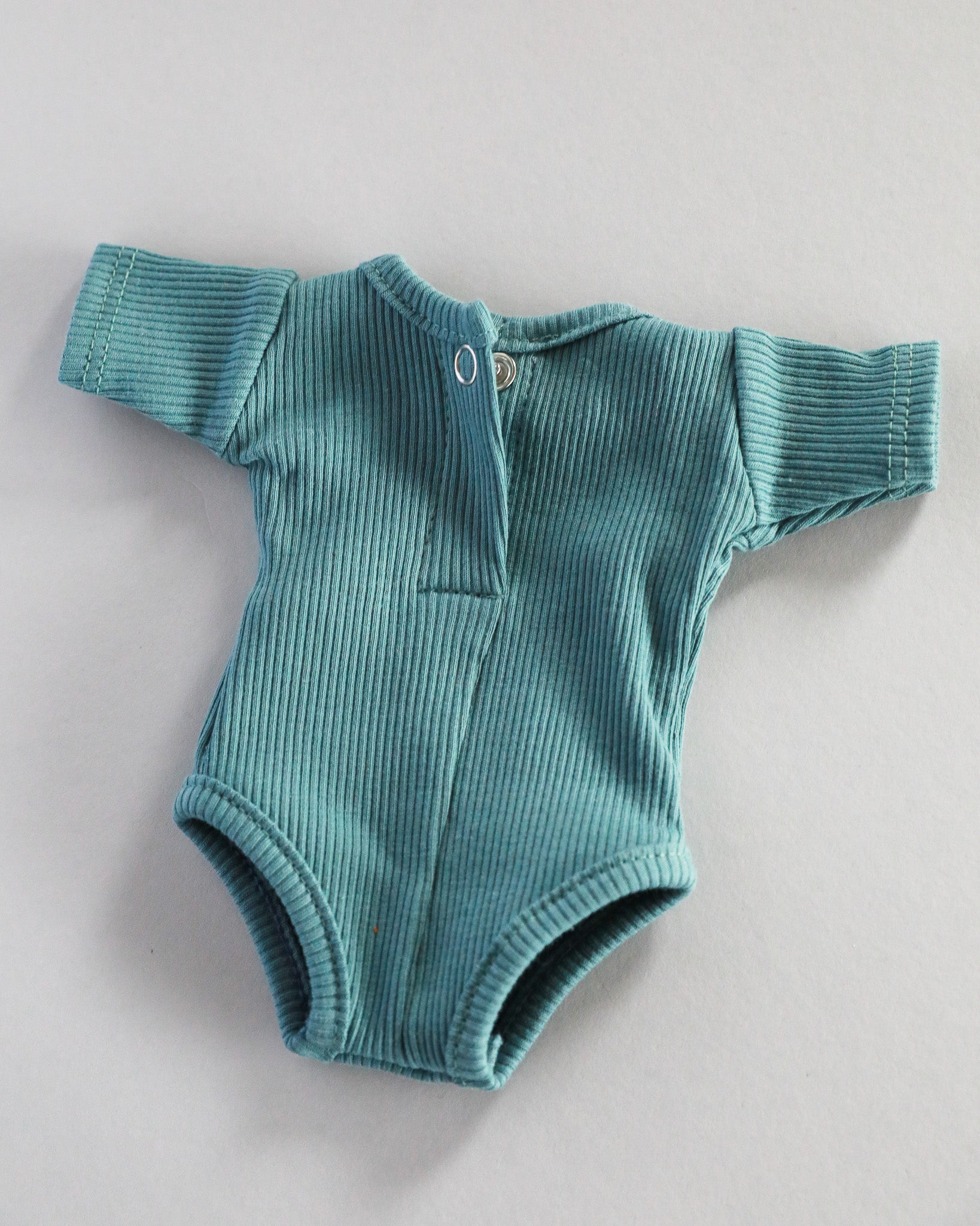 Minikane Doll Clothes | Short Sleeved Baby Doll Bodysuit (Blue)