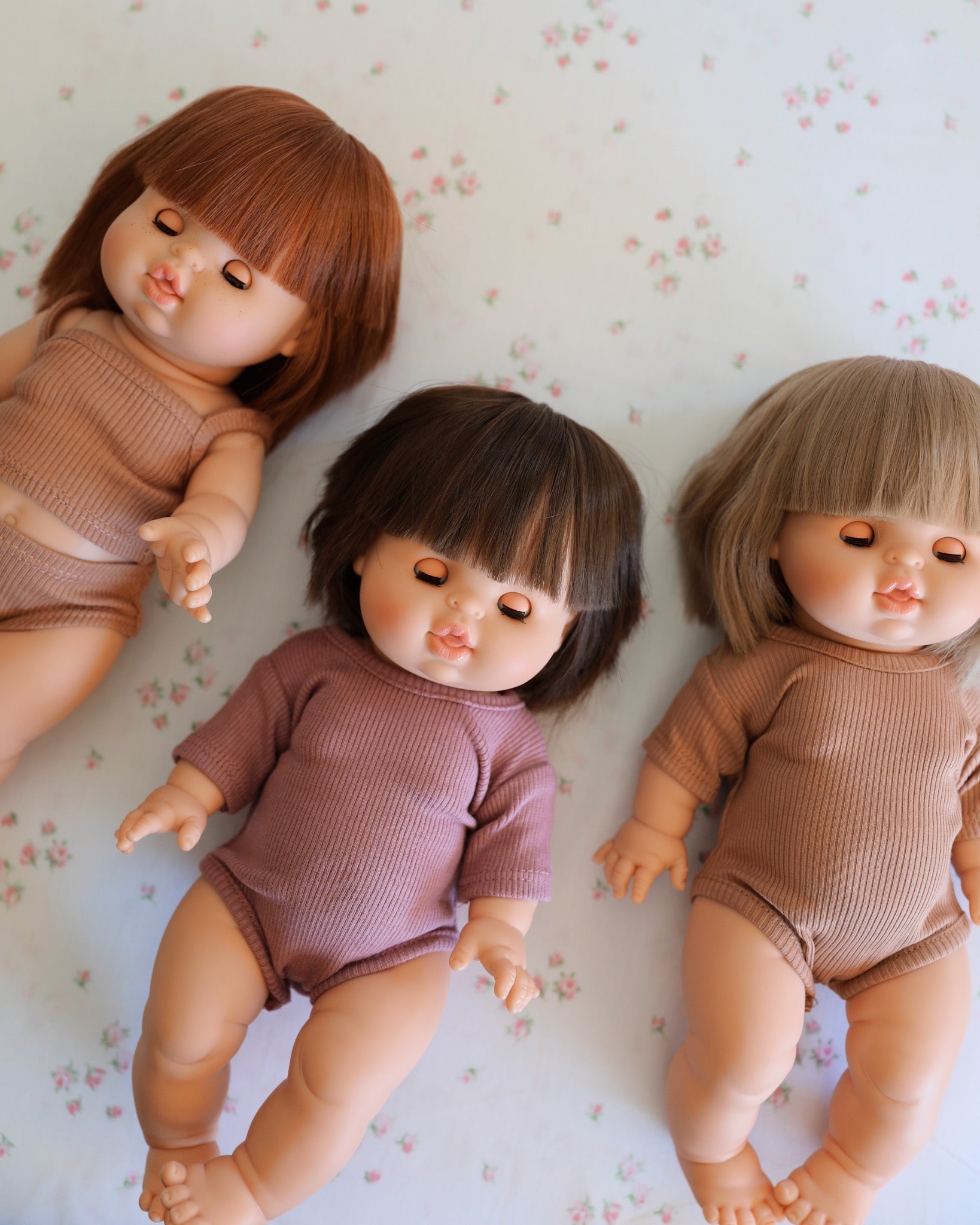 Minikane Doll Clothes | Short Sleeved Baby Doll Bodysuit (Pink)
