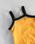 Minikane Doll Clothes | Sleeveless Retro Baby Doll Bodysuit (Mustard)
