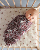 Minikane Doll Clothes | Soft Baby Doll Swaddles - pack of 2 (Grey & Dove Print)