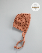 Minikane Doll Clothes | Soft Body Doll Bonnet - Brown Pebbles