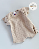 Minikane Doll Clothes | Soft Body Doll Cotton Romper (Beige)