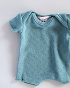 Minikane Doll Clothes | Soft Body Doll Cotton Romper (Blue)