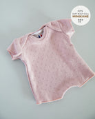 Minikane Doll Clothes | Soft Body Doll Cotton Romper (Pink)
