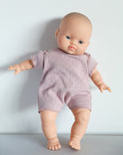 Minikane Doll Clothes | Soft Body Doll Cotton Romper (Pink)