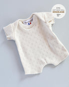 Minikane Doll Clothes | Soft Body Doll Cotton Romper (White)