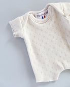 Minikane Doll Clothes | Soft Body Doll Cotton Romper (White)