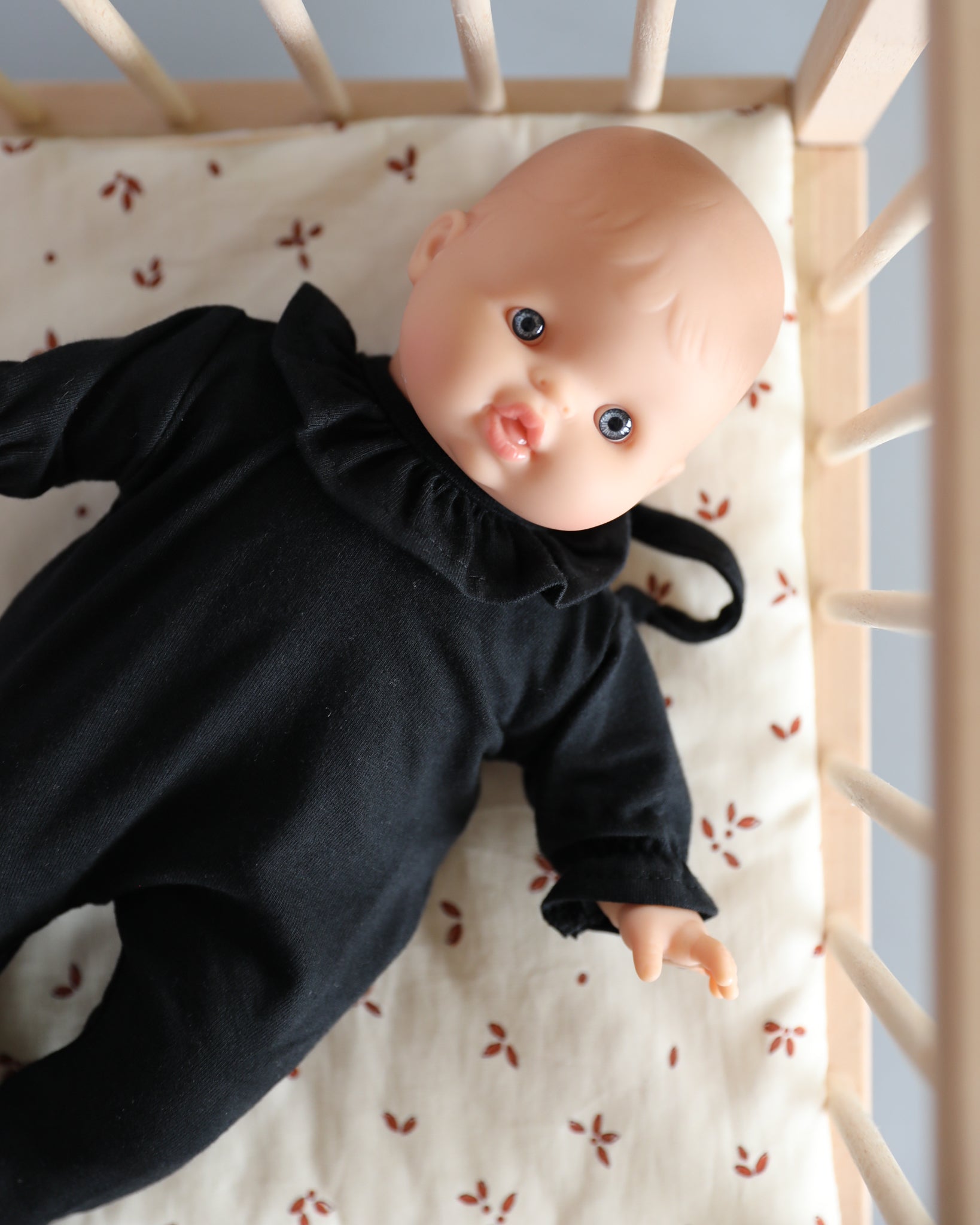 Minikane Doll Clothes | Soft Body Doll One-Piece Outfit (Black)
