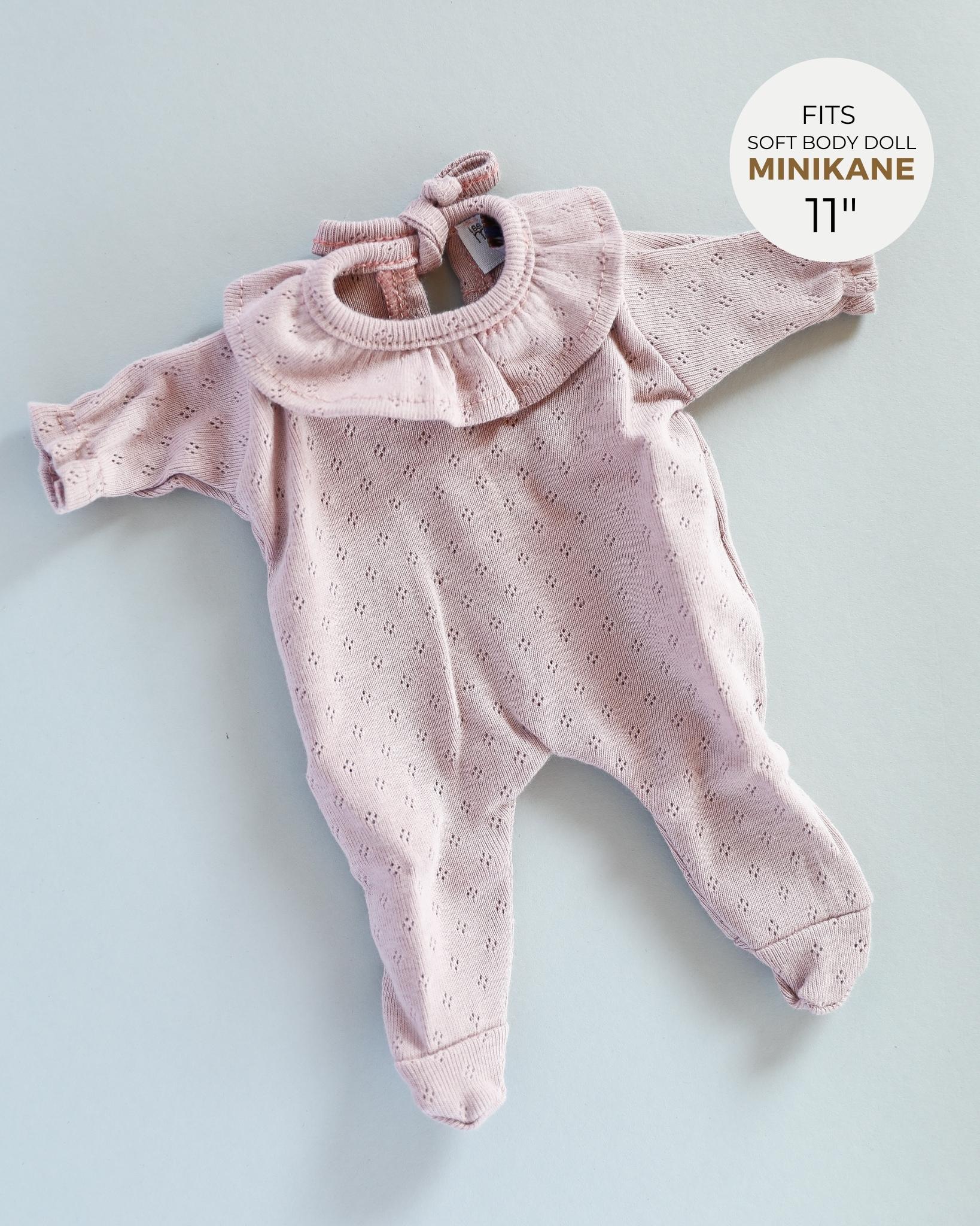 Minikane Doll Clothes | Soft Body Doll One-Piece Outfit (Pink)