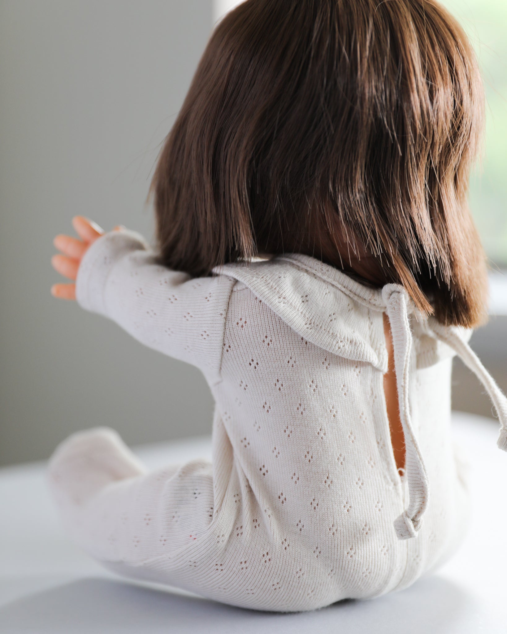 Minikane Doll Clothes | Soft Body Doll One-Piece Outfit (White)