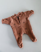 Minikane Doll Clothes | Soft Body Doll Onesie - Chestnut
