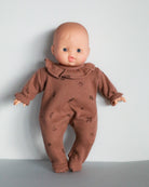 Minikane Doll Clothes | Soft Body Doll Onesie - Chestnut