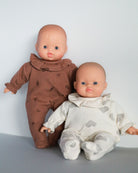 Minikane Doll Clothes | Soft Body Doll Onesie - Chestnut