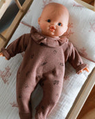 Minikane Doll Clothes | Soft Body Doll Onesie - Chestnut