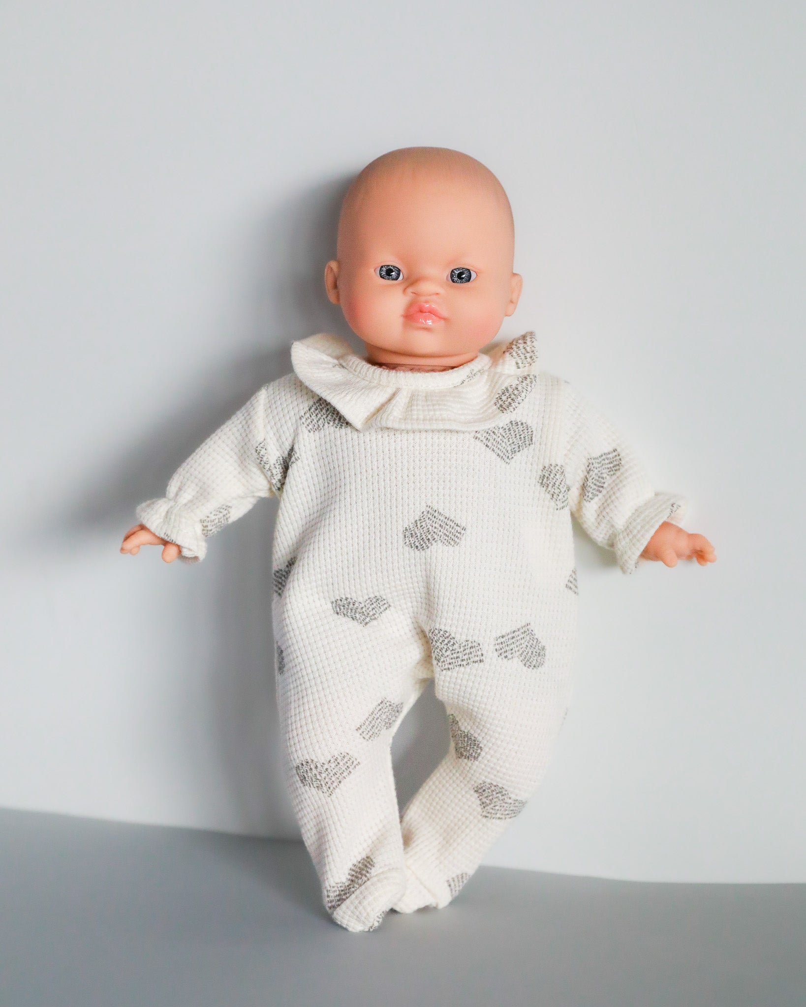 Minikane Doll Clothes | Soft Body Doll Onesie - Hearts