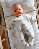 Minikane Doll Clothes | Soft Body Doll Onesie - Hearts