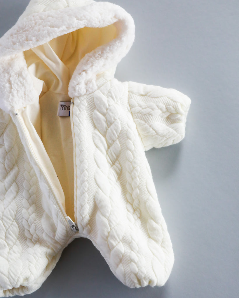 Minikane Doll Clothes | Soft Body Doll Snowsuit - White