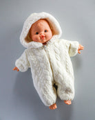 Minikane Doll Clothes | Soft Body Doll Snowsuit - White