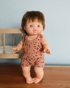 Minikane Doll Clothes | Baby Boy Doll Tank Set - Brown Pebbles
