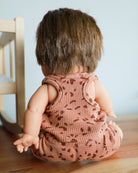 Minikane Doll Clothes | Baby Boy Doll Tank Set - Brown Pebbles