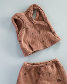 Minikane Doll Clothes | Baby Boy Doll Tank Set - Chestnut