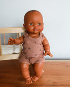 Minikane Doll Clothes | Baby Boy Doll Tank Set - Chestnut