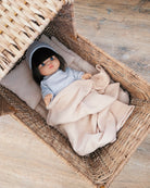 Minikane Doll Clothes | Baby Doll Muslin Bedding Set (Cream)