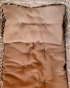 Minikane Doll Clothes | Baby Doll Muslin Bedding Set (Toffee)