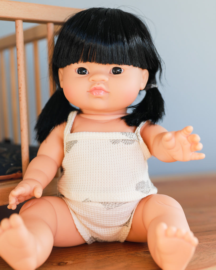 Minikane Doll Clothes | Baby Girl Doll Underwear Set (Hearts)