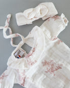 Minikane Doll Clothes | Soft Body Doll Onesie with Headband (Bird Print)