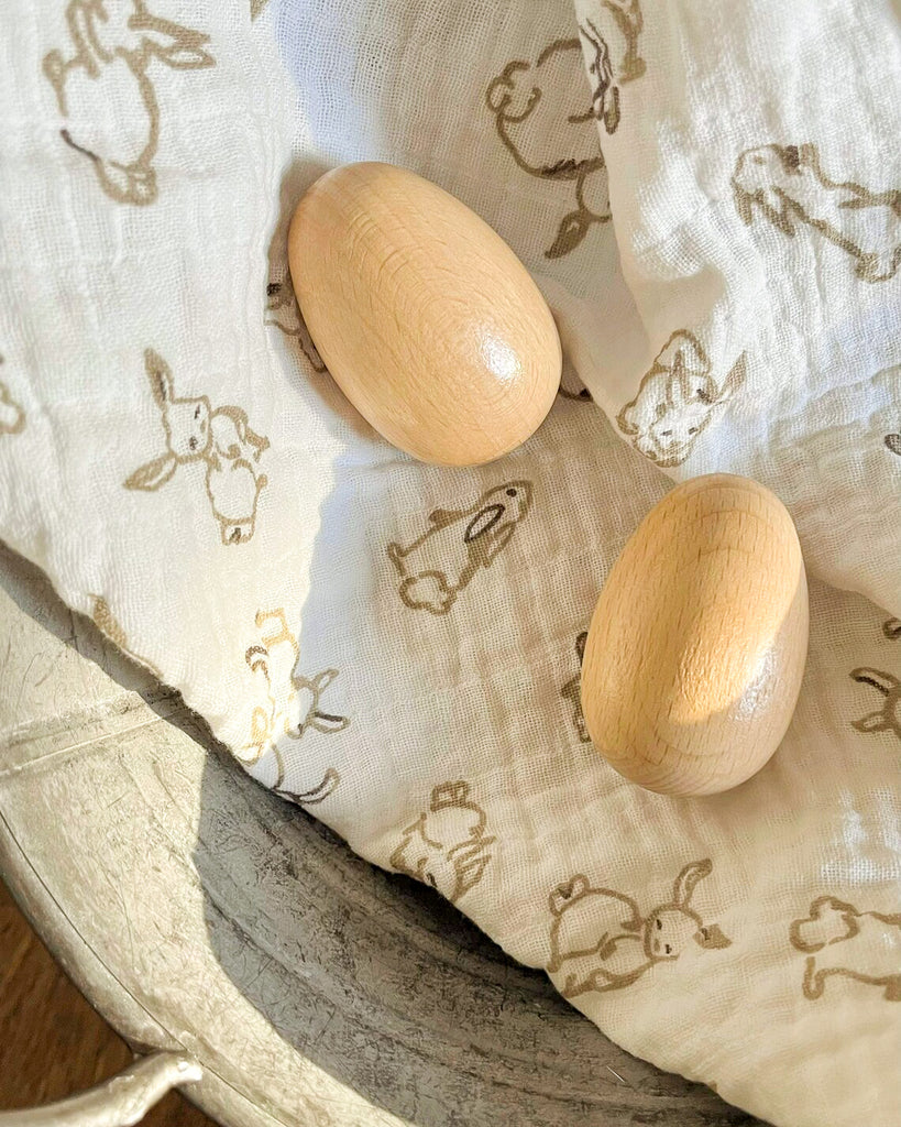 Montessori Wooden Egg Shakers (set of 2)