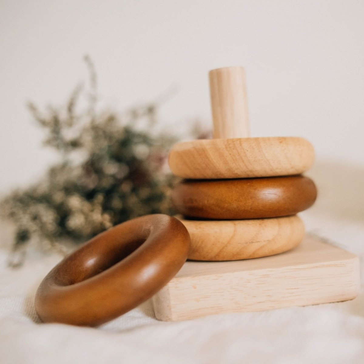 Montessori Wooden Stacking Rings – Playroom Collective