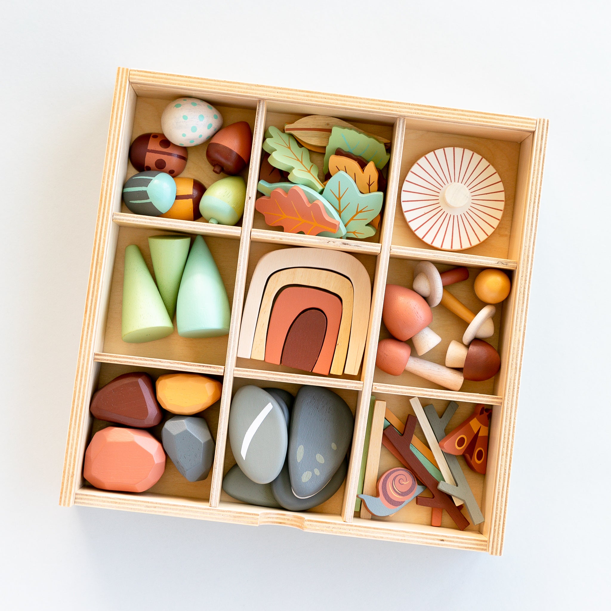Forest Treasures Wooden Tinker Tray