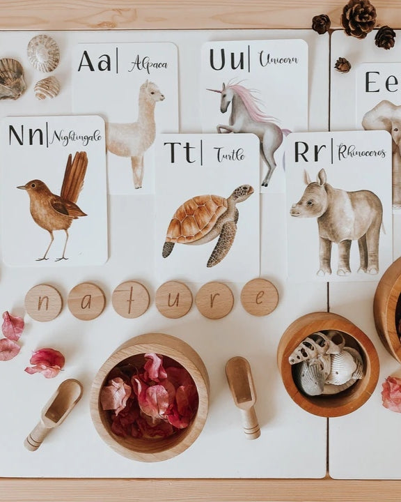 Jo Collier Designs | Nature's ABC Flashcards