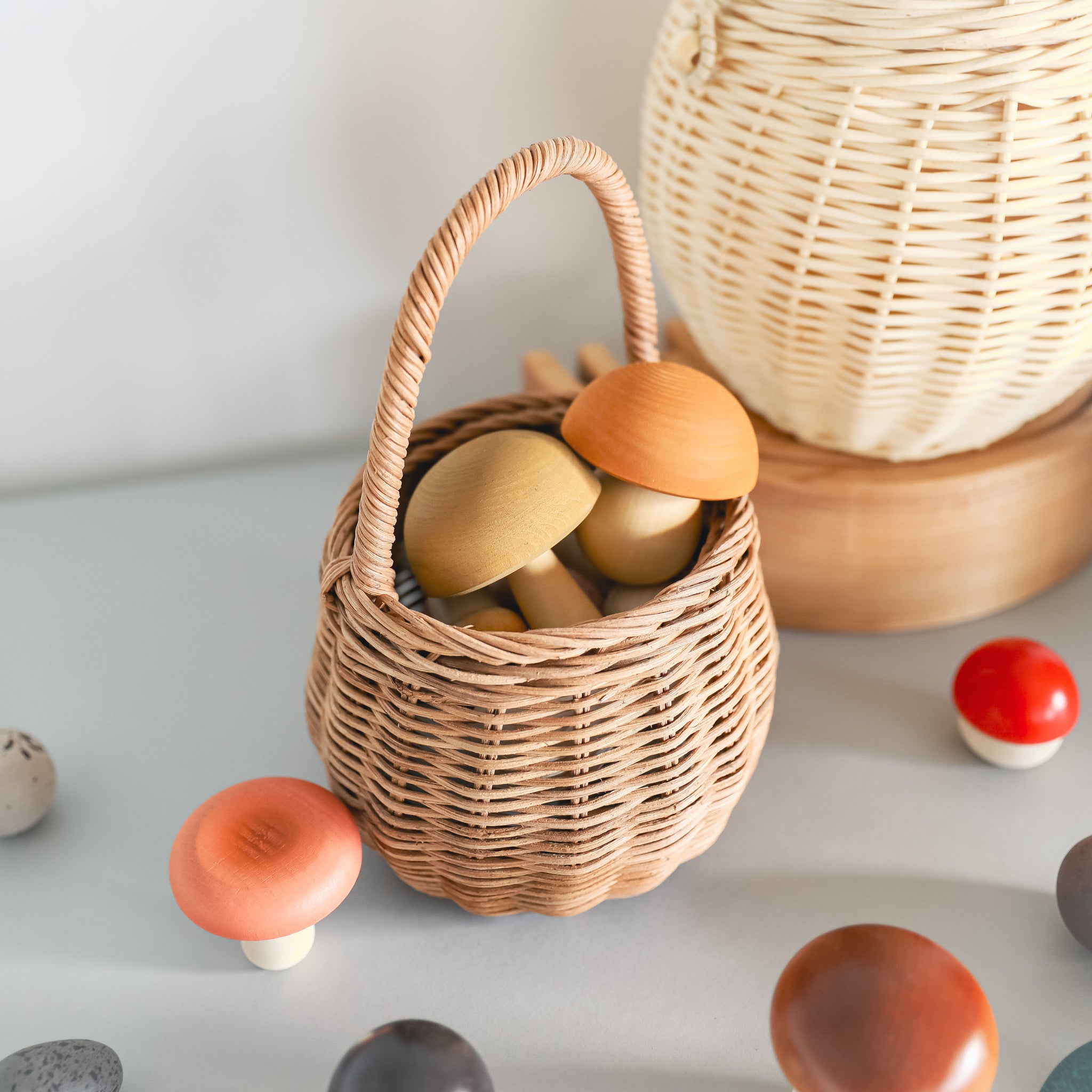 Olli Ella | Rattan Berry Basket - Natural
