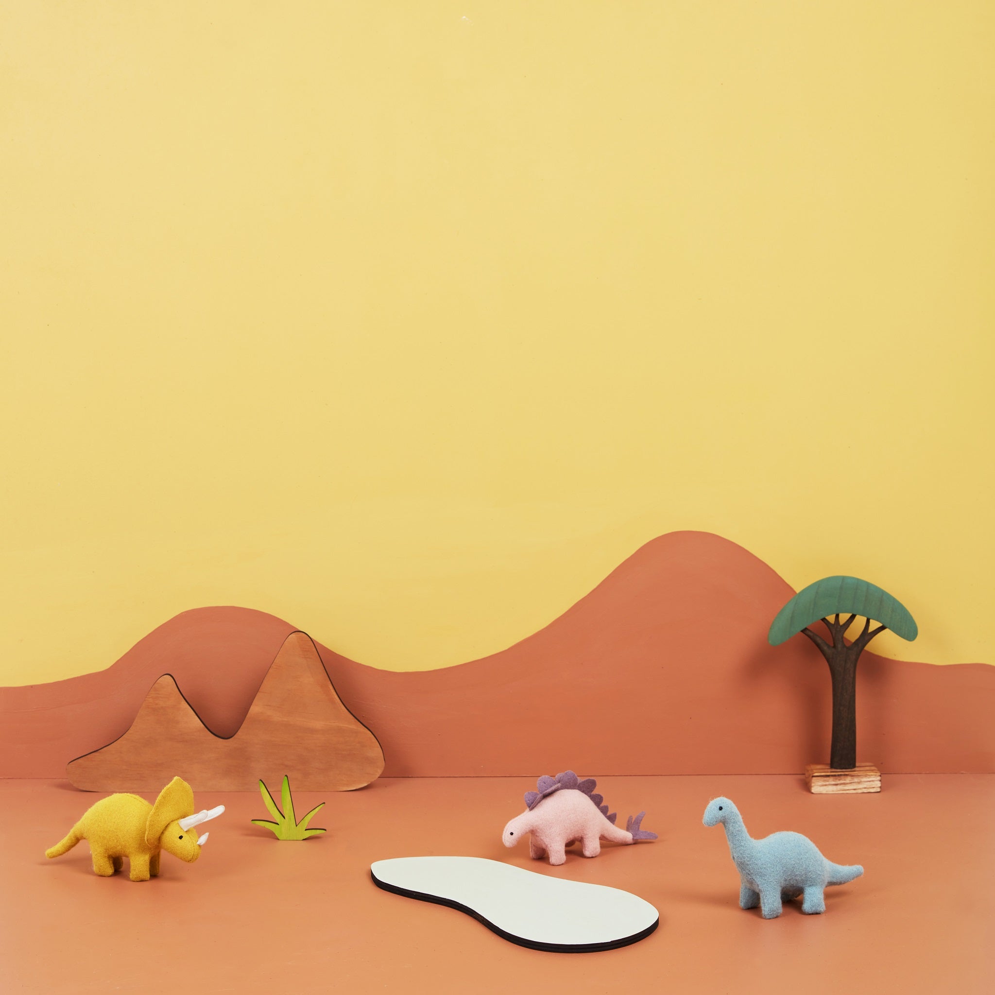 Olli Ella | Holdie Folk Felt Dinosaurs (set of 3)