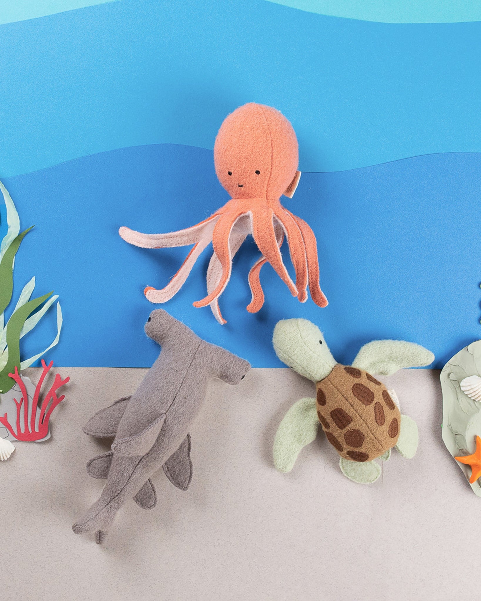 Olli Ella | Holdie Folk Felt Marine Animals (set of 3)